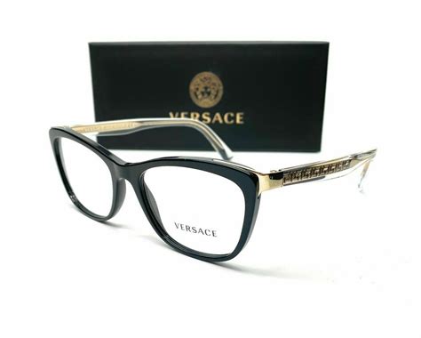 versace frames black and gold|versace rimless eyeglass frames.